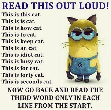 read this out loud funny cute cartoon animated lol minions clever minion quotes funny minions