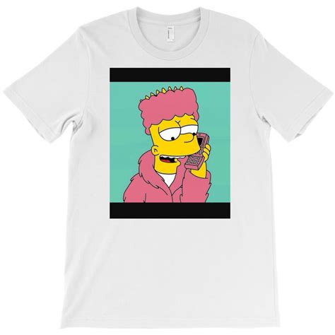 Custom Bart Simpson T Shirt By Golden Milk Production Artistshot