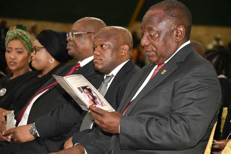 President Cyril Ramaphosa Attends Special Official Funeral For Mr