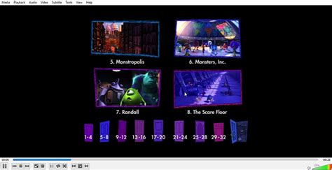Monsters Inc Dvd Menu Walkthrough Disc 1 Video Dailymotion