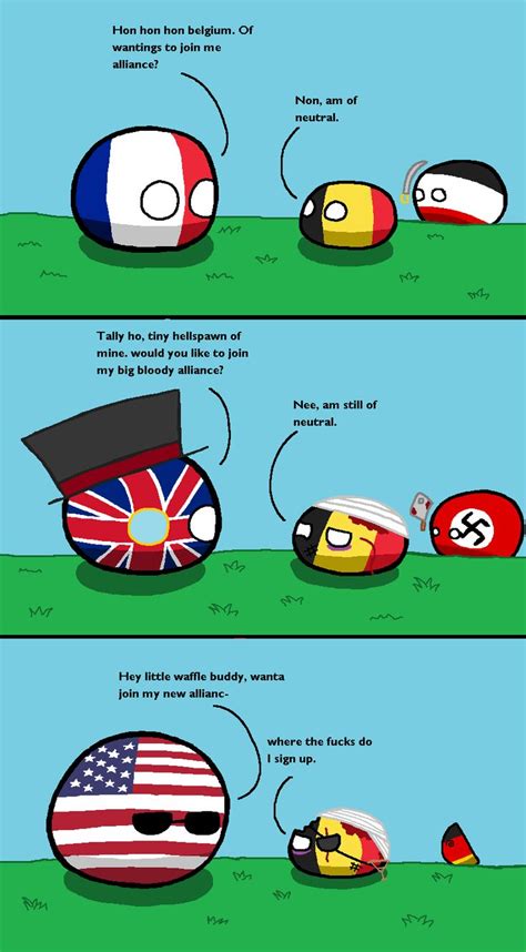 Can see a new trend coming to facebook. Belgian Neutrality : polandball | Country humor, History ...