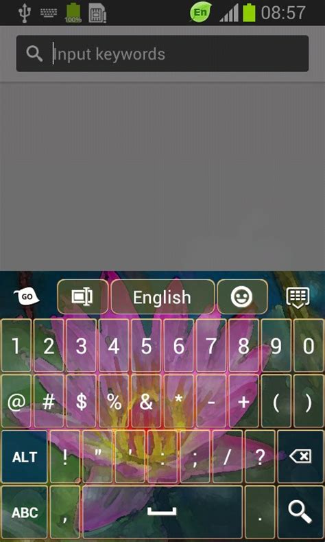 Lotus Flower Keyboard Android Theme