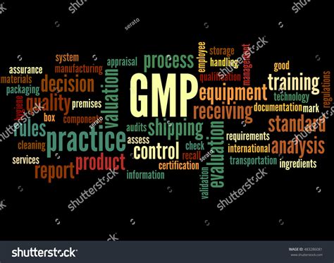 GMP Good Manufacturing Practice Word Cloud Stock Illustration 483286081 - Shutterstock