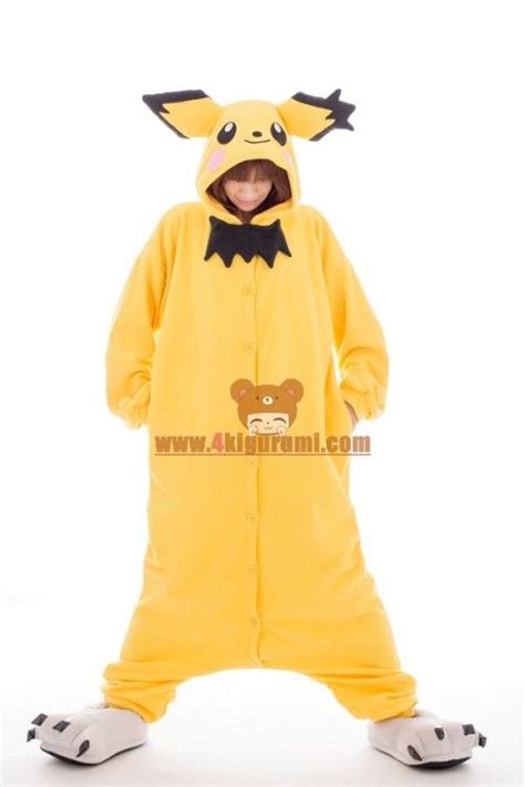 Pichu Costume Kigurumi Pajamas Costumes Pajamas Cute Costumes