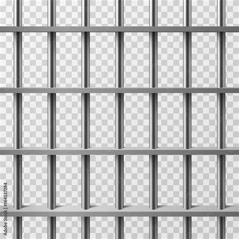 Jail Cell Bars Isolated Prison Vector Background Stock Vektorgrafik