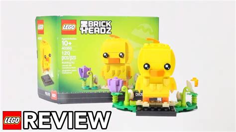 Lego Easter Chick Brickheadz Review Set 40350 Youtube