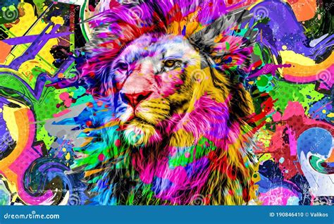 18574 Colorful Lion Stock Photos Free And Royalty Free Stock Photos