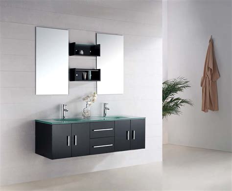 The main elements included with our bathroom vanities are marble tops, a distinctive case and hardware (on some models). Mica III Modern Bathroom Vanity Set 59