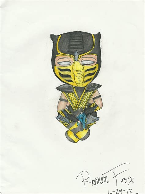 It is a very clean transparent background image and its resolution is 422x718 , please mark the image source when quoting it. Chibi Scorpion w/ Subzero Plush by RamenFoxProductions on DeviantArt