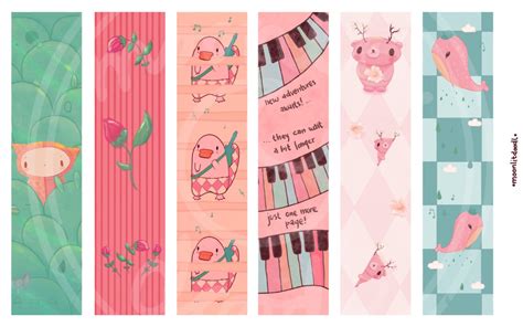 draw so cute printable bookmarks