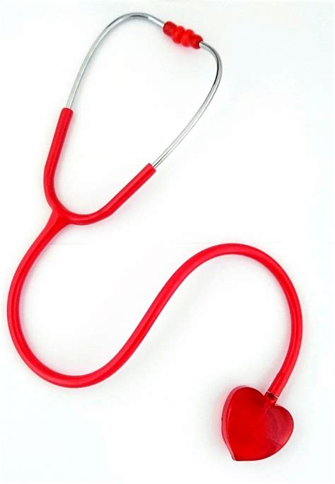 Stethoscope Clear Sound Heart Edition Red For Nurses And