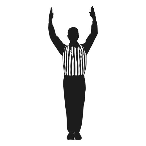 Football Referee Touchdown Cut Out Png And Svg Design For T Shirts