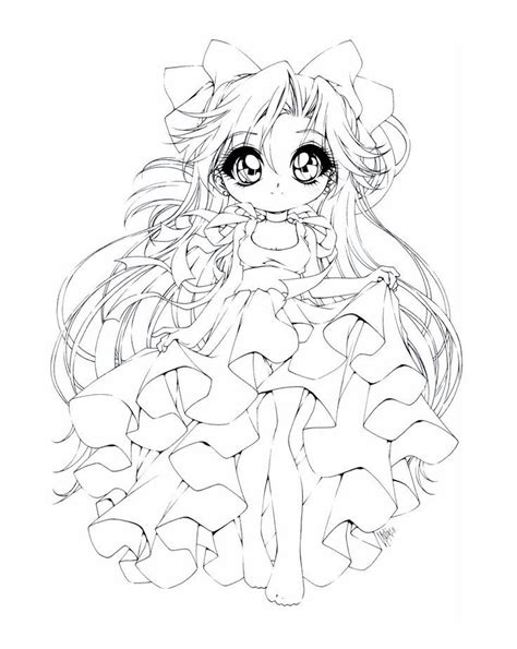 Chibi Anime Colouring Pages Coloring Pages - Chibi Anime Coloring Pages