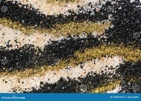 Layered Colorful Sand Pattern Marble Style Background Black White