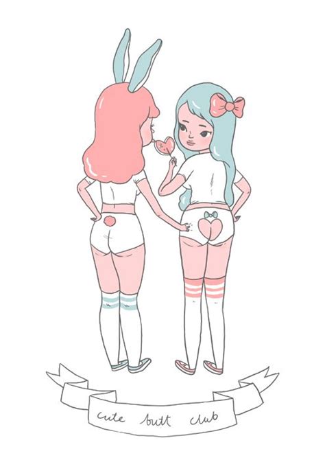 Cute Butt Club Illustrations Illustration Art Collages Jacky Winter
