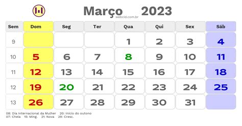 Calend Rio 2023 Com Feriados Nacionais Fases Da Lua E Datas