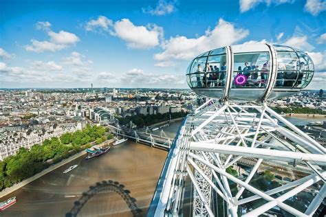 Reuzenrad London London Eye Het Reuzenrad Populaire Attractie In
