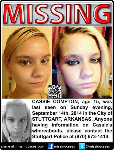 Cassie Compton Missing Since 91414 Missing And Exploited Children