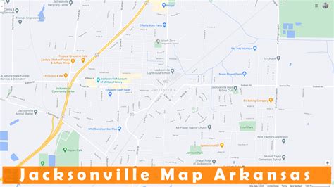 Jacksonville Arkansas Map United States