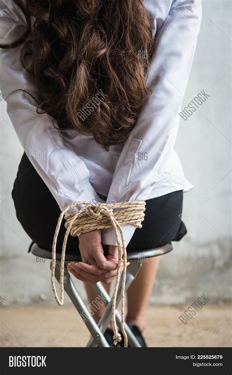 girl tied chair telegraph