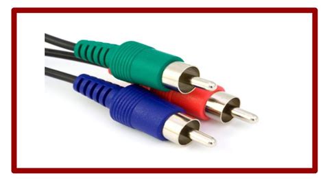 Component Video Cable Connector Set Free Video Workshop