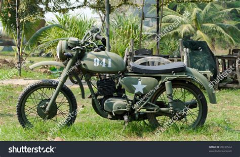 Old Army Motorcycle Vietnam Stock Photo 70930564 Shutterstock