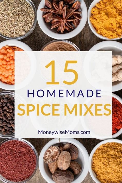 Make Your Own Homemade Spice Mixes Moneywise Moms