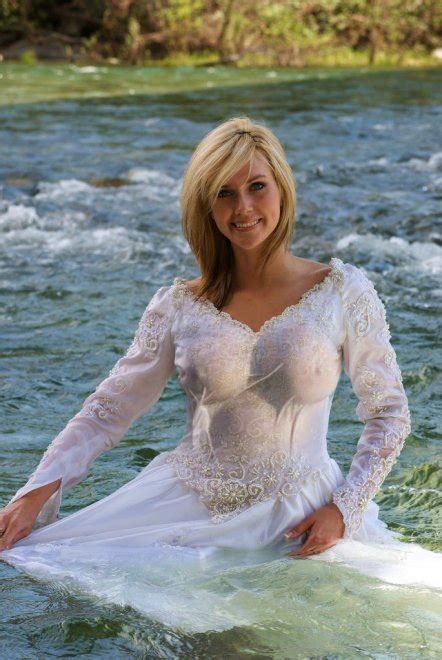 Modeling A Brides Dress In A River Porn Pic Eporner