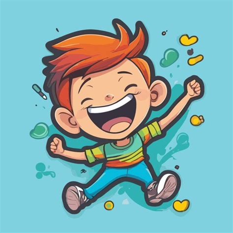 Premium Vector Happy Boy Cartoon Vector