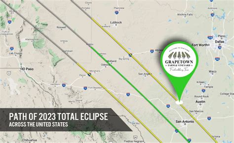 2023 Solar Eclipse Festival Fredericksburg Texas Grapetown Vineyard