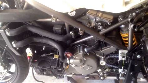 Removing L Twin Engine From Ducati 848 Part 1 Youtube