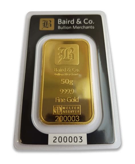50 Gram Gold Minted Bar 9999 Purity Indigo Precious Metals Singapore