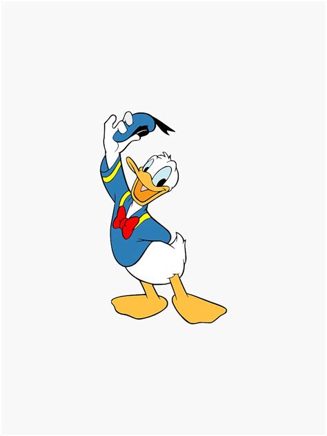 Donald Duck Sticker For Sale By Janachesnut Redbubble