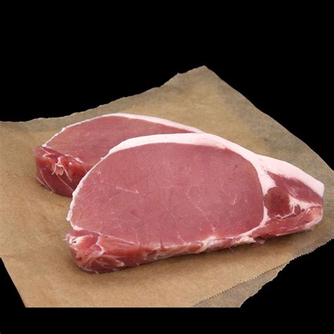 2 Unsmoked Bacon Chops Approx 500g Bare Village Butchers And Deli