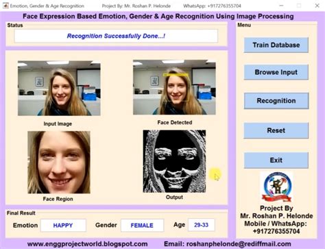 Facial Expression Detection Using Matlab Source Code Face Emotion Gender And Age Recognition