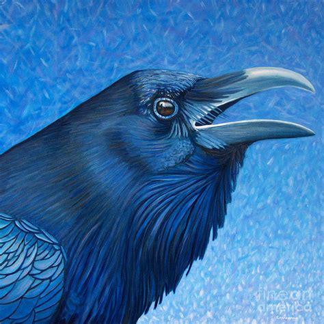 A Ravens Prayer Painting By Brian Commerford
