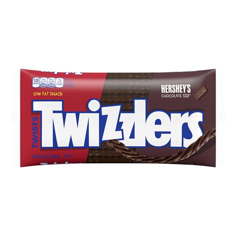 Twizzlers Twists Hershey S Chocolate Flavored Chewy Candy Bulk Low Fat 12 Oz Bag Pack Of 6