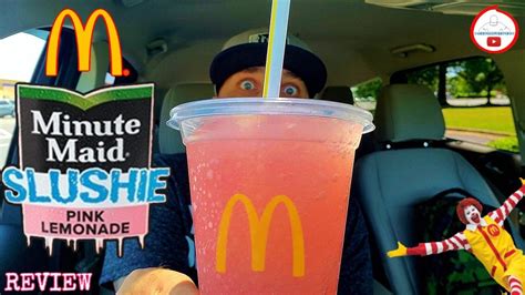 mcdonald s® minute maid® pink lemonade slushie review 🤡💗🍋🥤 youtube