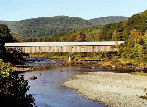 West Dummerston Covered Bridge 1872 In Windham County Vermont