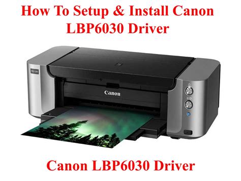 To use this software, please read the online manual before. Logiciel Canon Lbp6030 : Configuring Printer Ports Canon ...