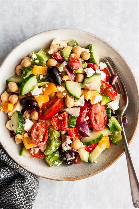 Chopped Greek Chickpea Salad