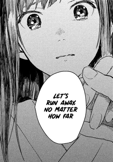 the manga manga art lets run away i wan pretty words anime comics depressed dramas cute