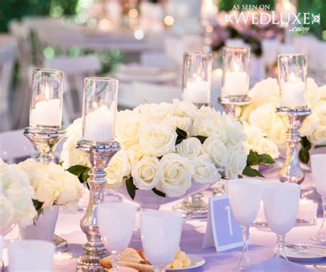 Short White Roses Wedding Reception Centerpieces Archives