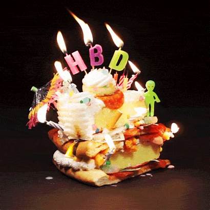 Birthday Happy Giphy Cumpleanos Feliz Cake Gifs