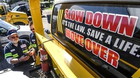 Move Over For Tow Trucks Its The Law Decal Sticker Emergency Vehicle