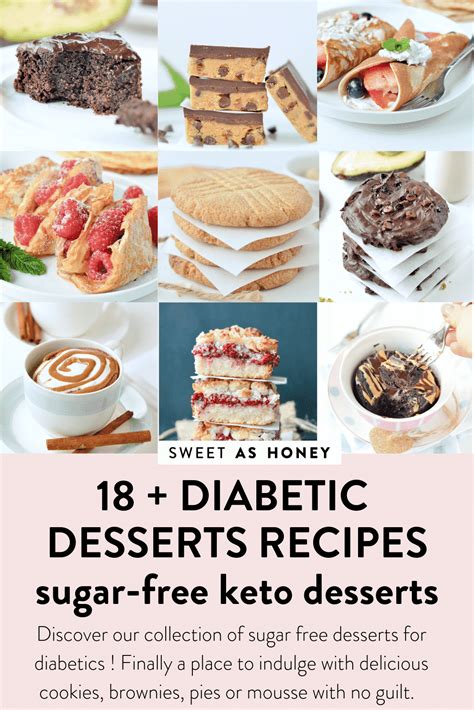 Treat yourself to these low carb desserts on special occasions; 30+ Sugar Free Dessert Recipes for Diabetics - Sweetashoney