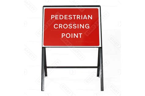 Pedestrian Crossing Point Pedestrian Sign 600x450mm Metal Sign