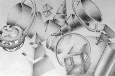 Sliced And Diced Form Drawing Form Drawing Geometric Shapes Drawing