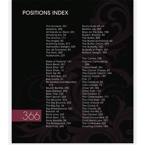 365 Sex Positions A New Way Every Day For A Steamy Erotic Etsy