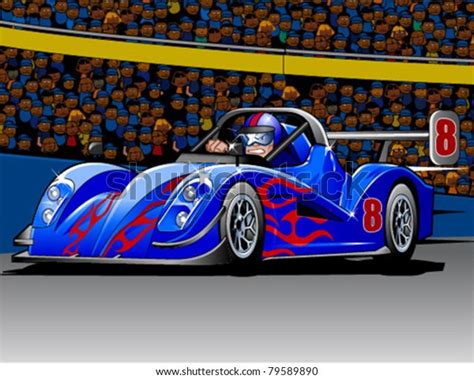Cartoon Racing Car